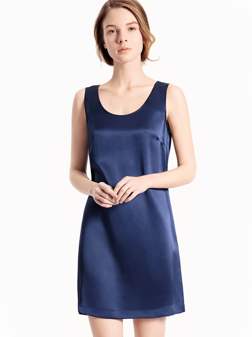 19 Momme Comfy Relaxed Silk Tank Dress