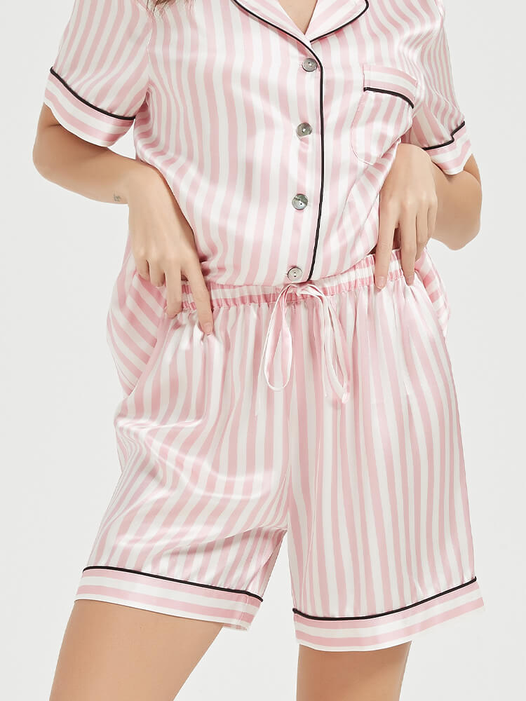19 Momme Short-sleeve Silk Pajama Set For Men