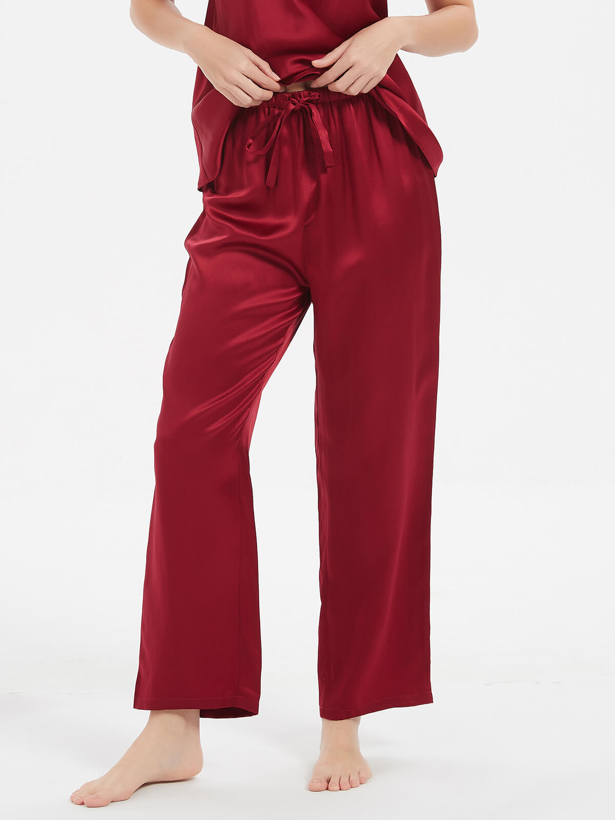19 Momme Women Classic Silk Camisole Pants Pajama Set