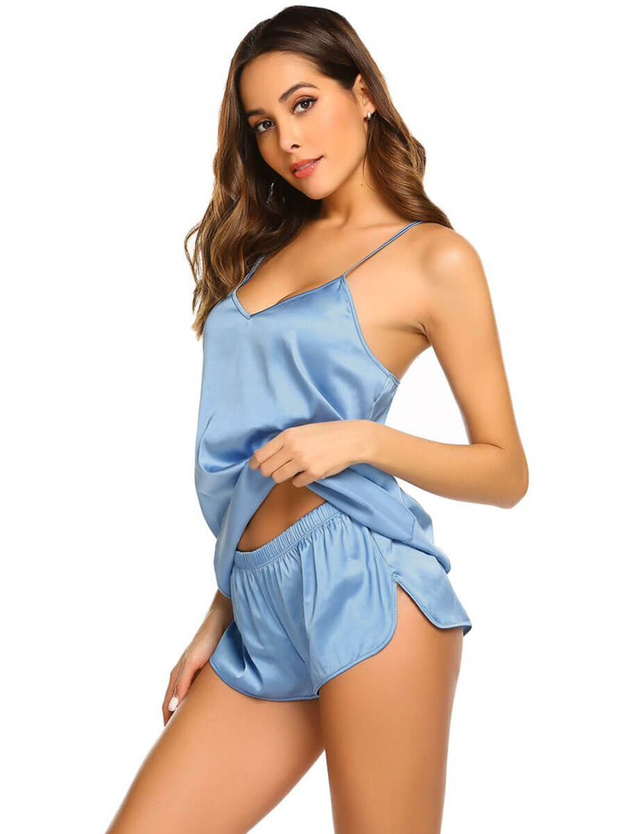 19 Momme Womens Comfortable Silk Camisole Sets