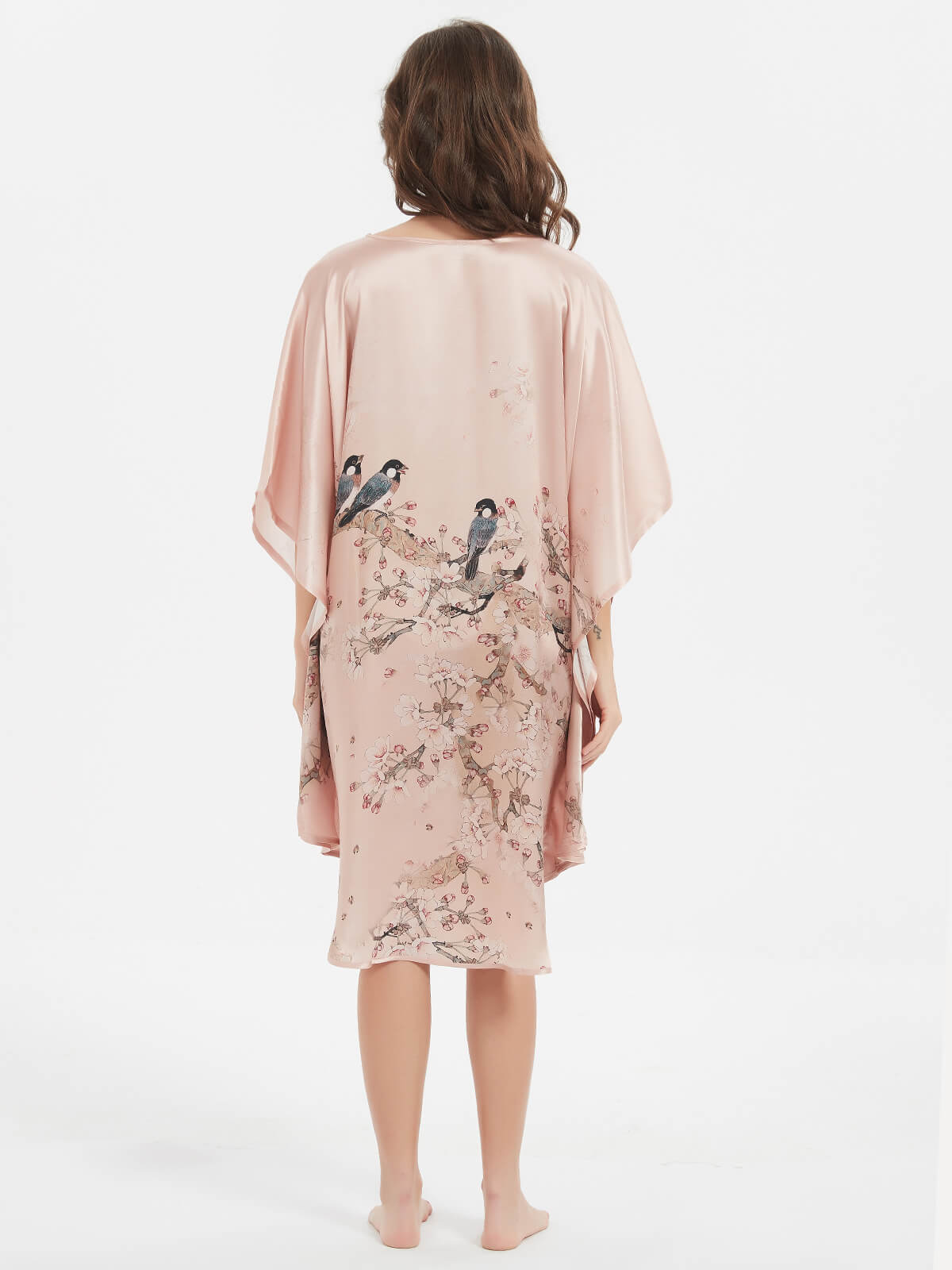 19 Momme Soft Silk Pajama Set with Lace Hem