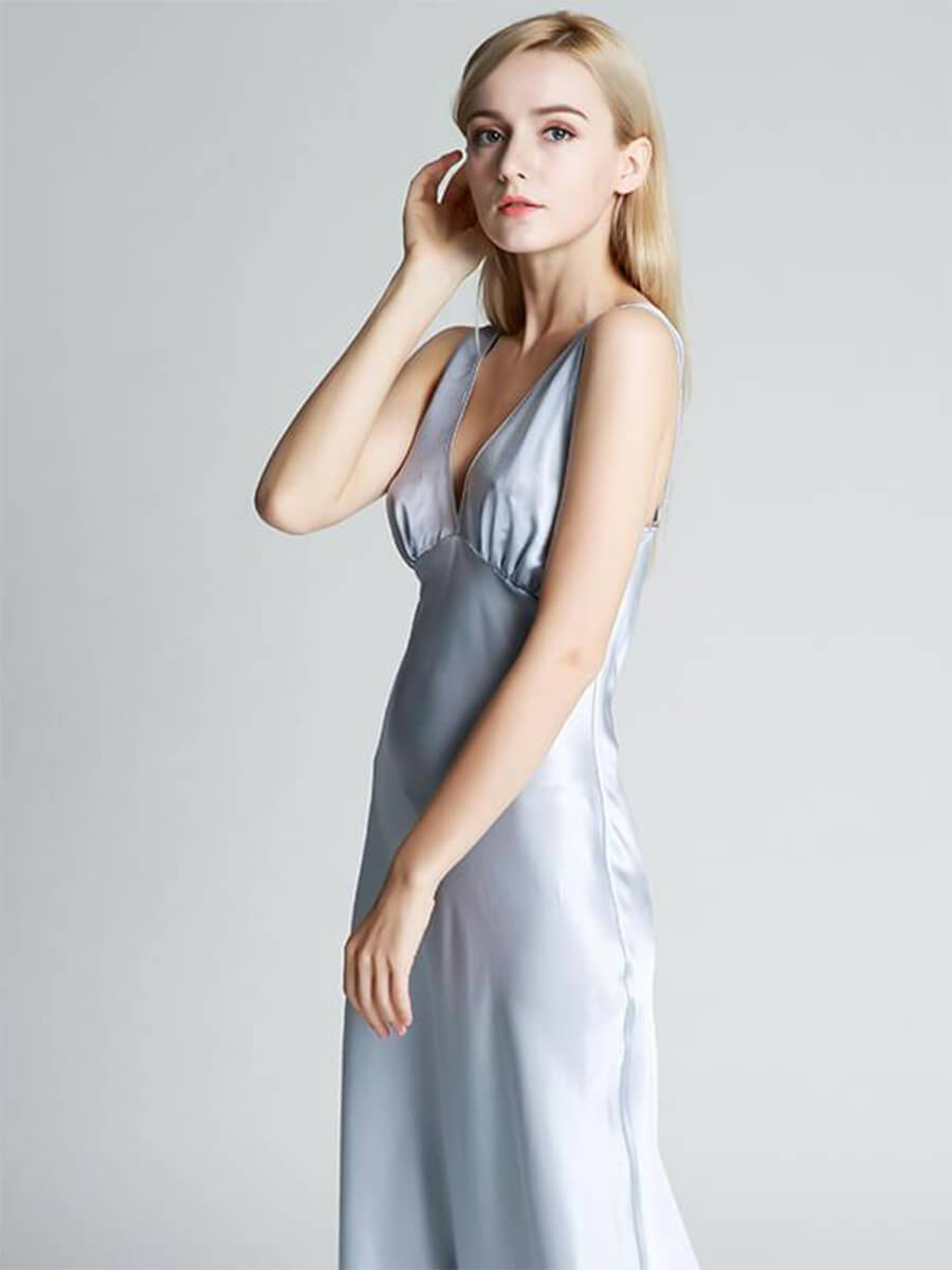 19 Momme Luxurious Full Length Silk Nightgown