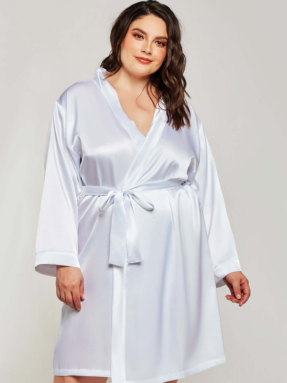 19 Momme Comfortable and Stylish Plus Size Silk Robe For Women