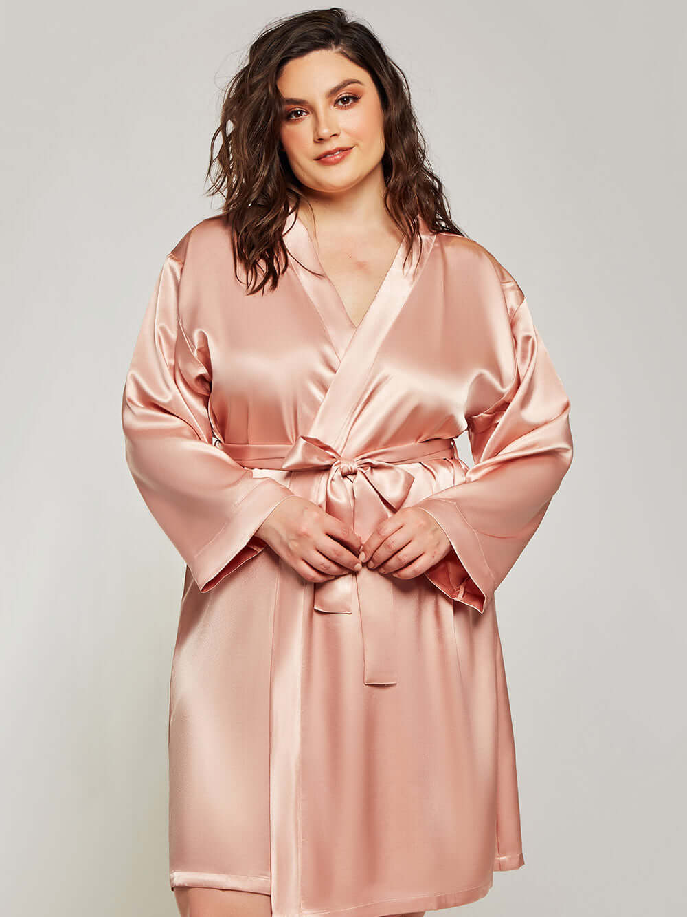 19 Momme Comfortable and Stylish Plus Size Silk Robe For Women