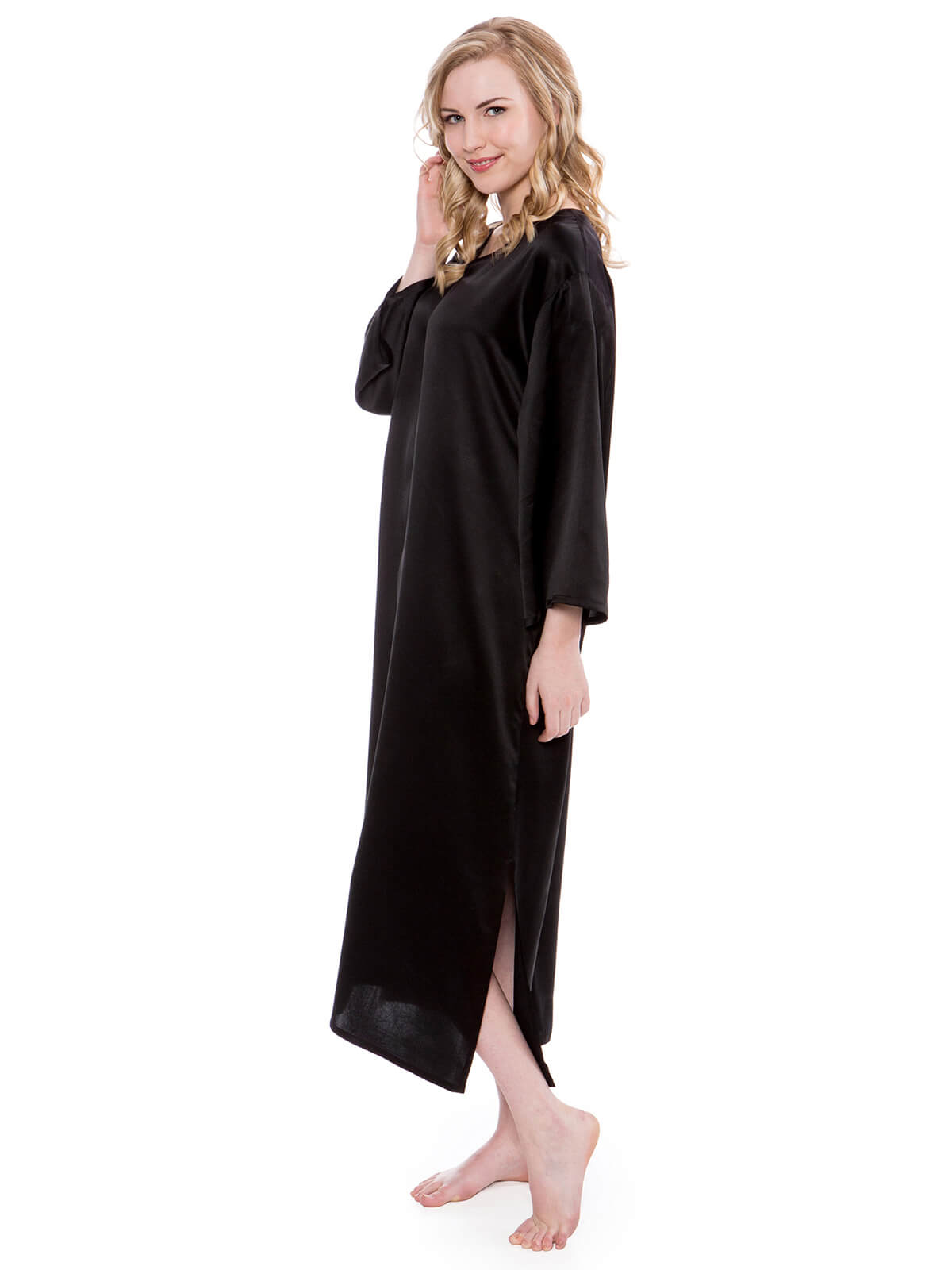 Womens Classic Pure Mulberry Silk Caftan