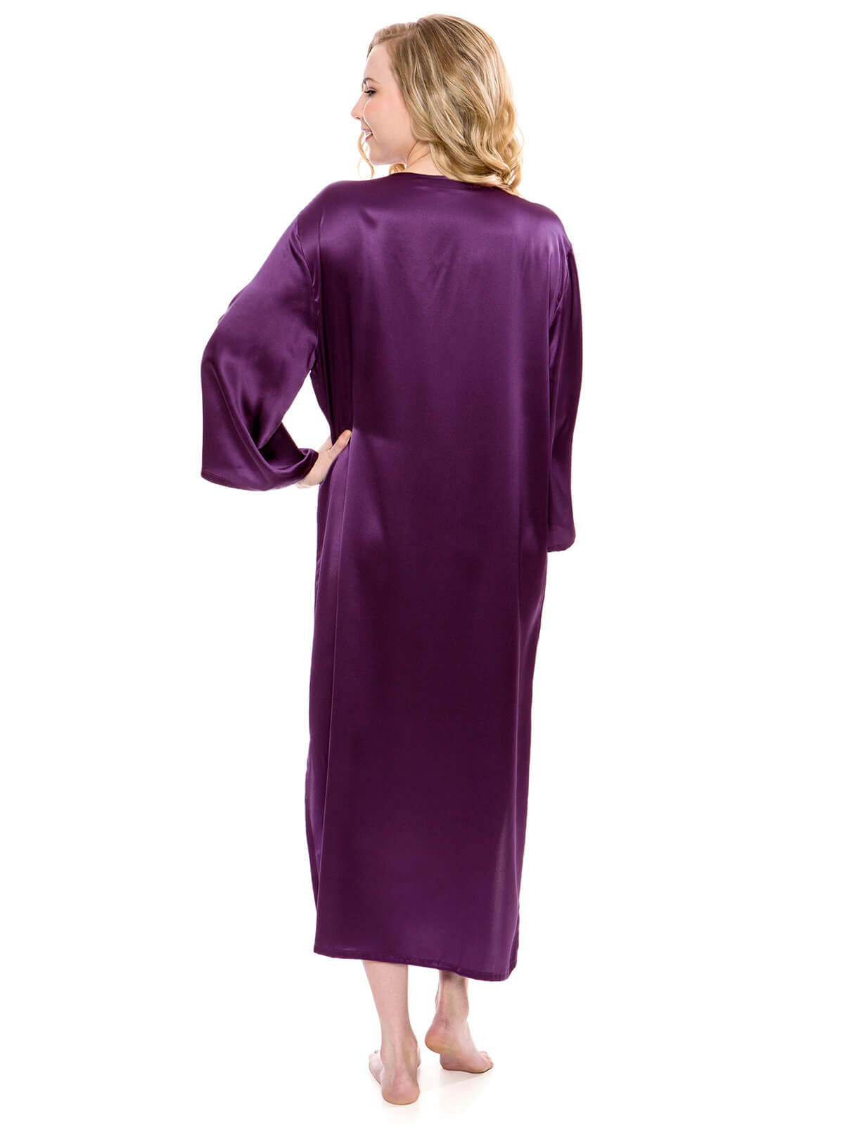 Womens Classic Pure Mulberry Silk Caftan