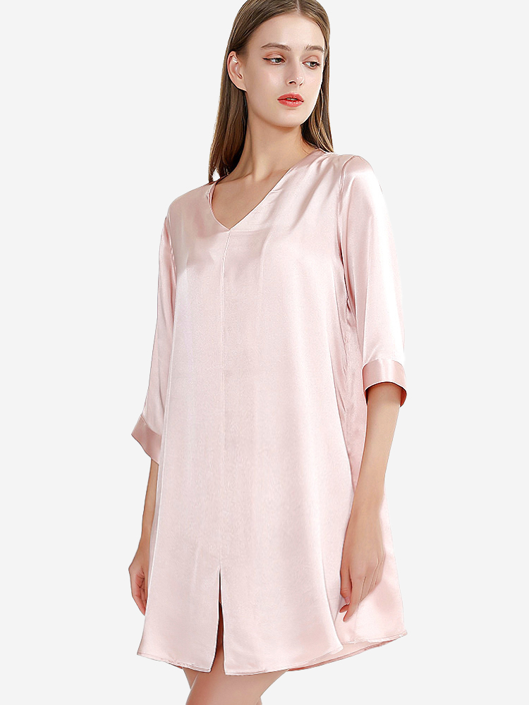 19 Momme Loose Comfortable Silk Nightgown