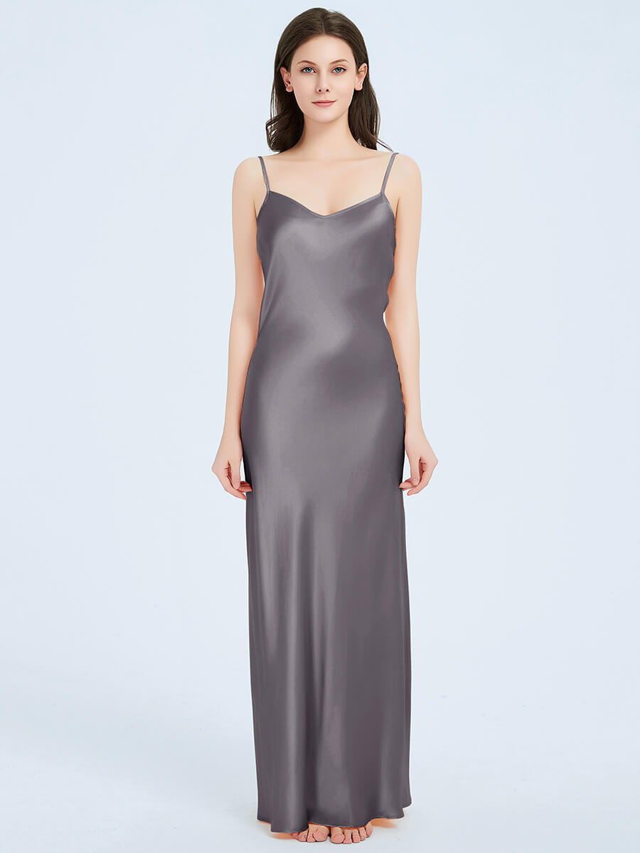 22 Momme Luxurious Floor Length Silk Slip Nightgown