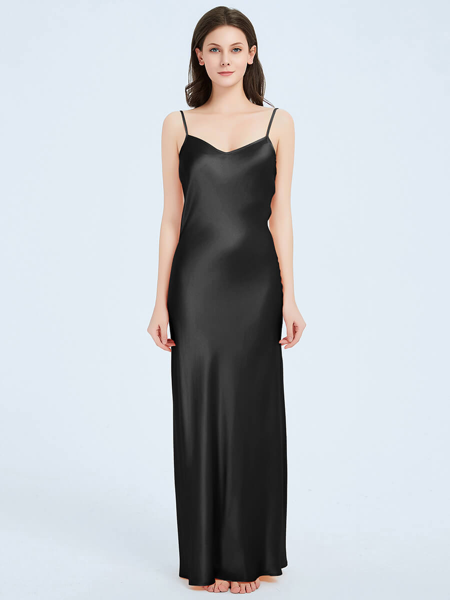 22 Momme Luxurious Floor Length Silk Slip Nightgown