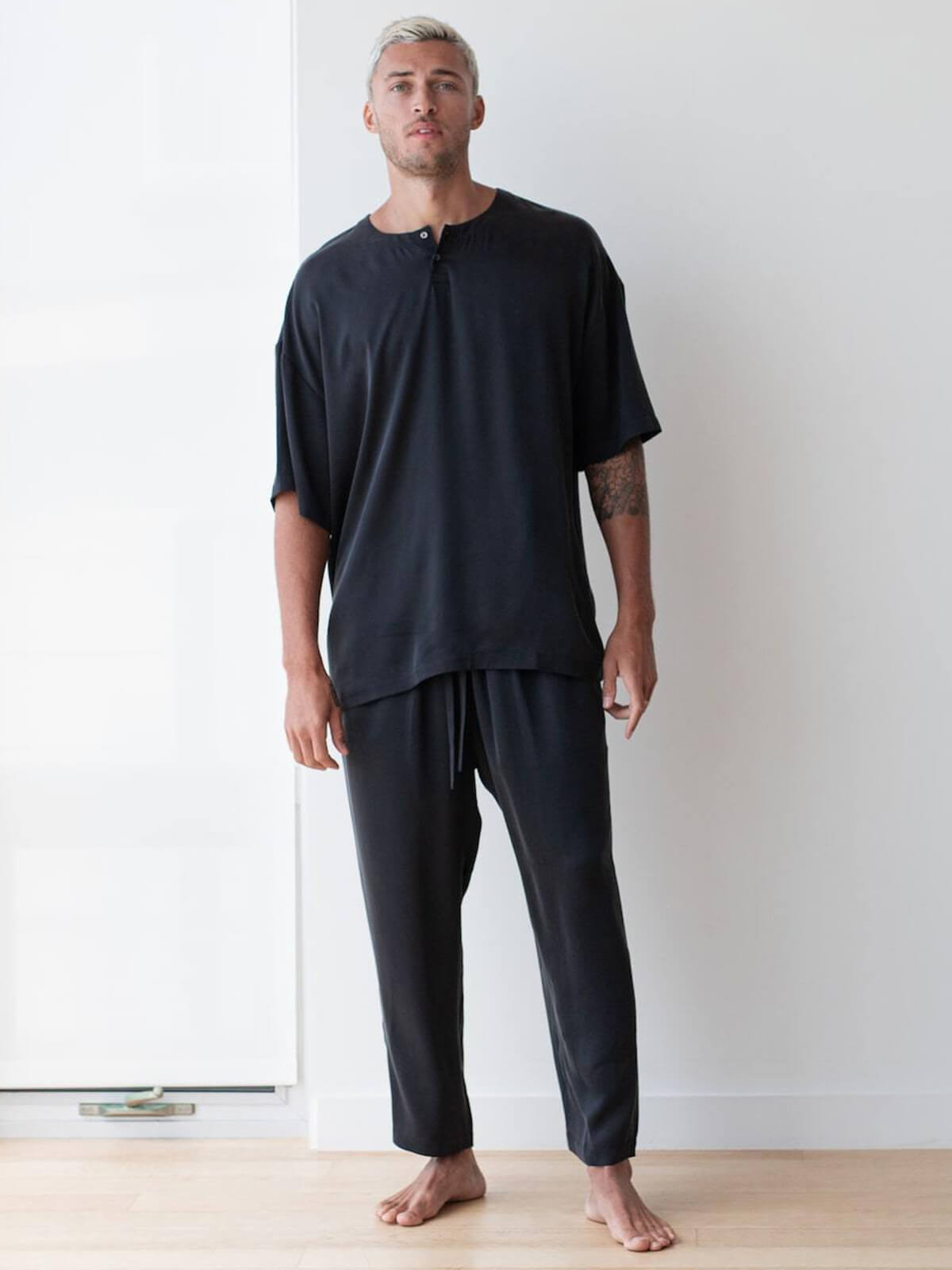 22 Momme Men's Relaxed Fit Silk Lounge Set