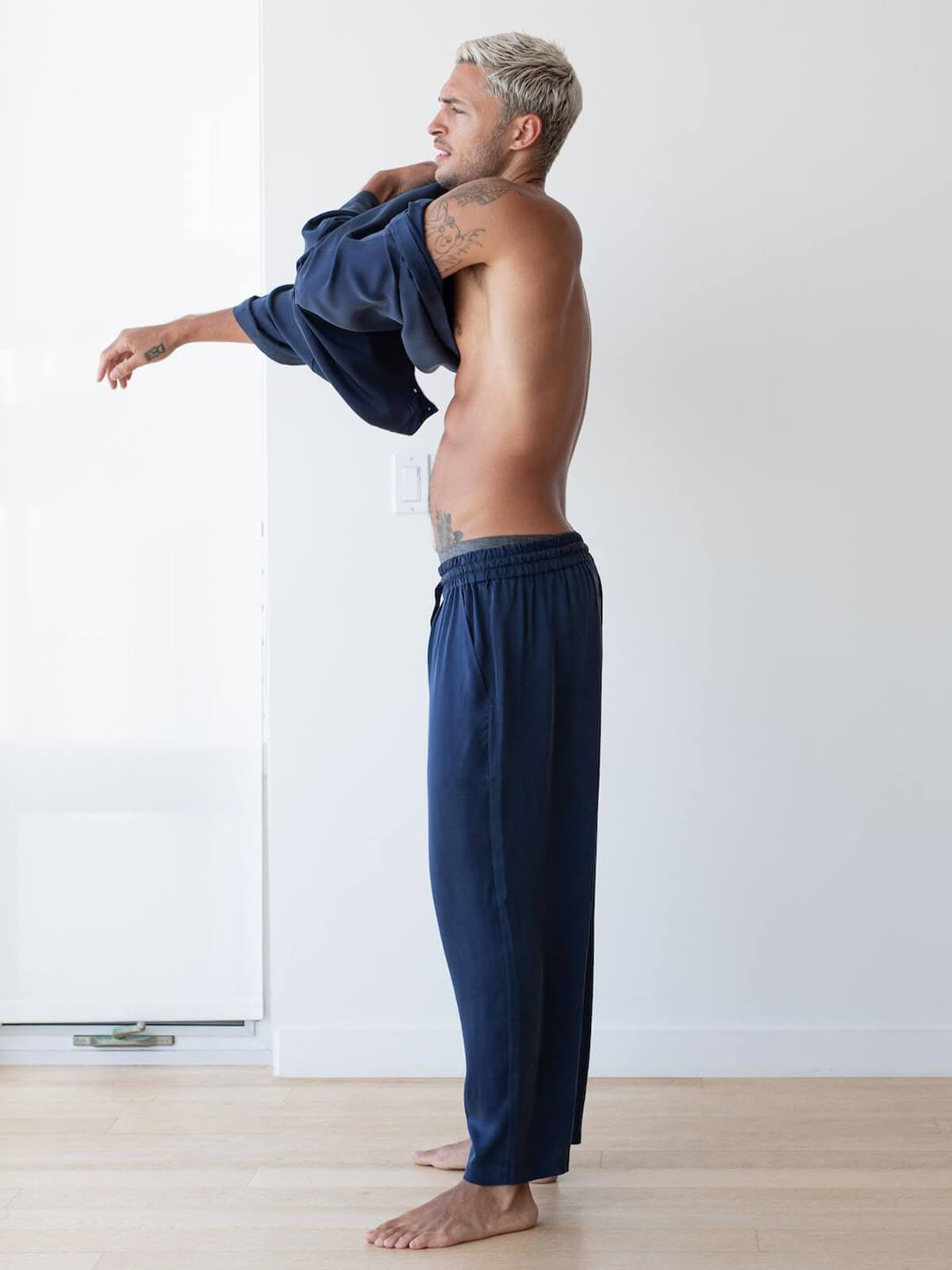 22 Momme Men's Relaxed Fit Silk Lounge Set