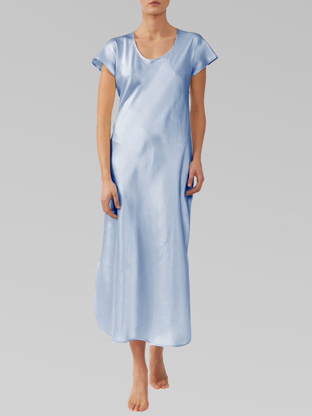 19 Momme Loose Silk Nightgown Raglan Sleeves [FS071] - $149.00 :  FreedomSilk, Best Silk Pillowcases, Silk Sheets, Silk Pajamas For Women,  Silk Nightgowns Online Store