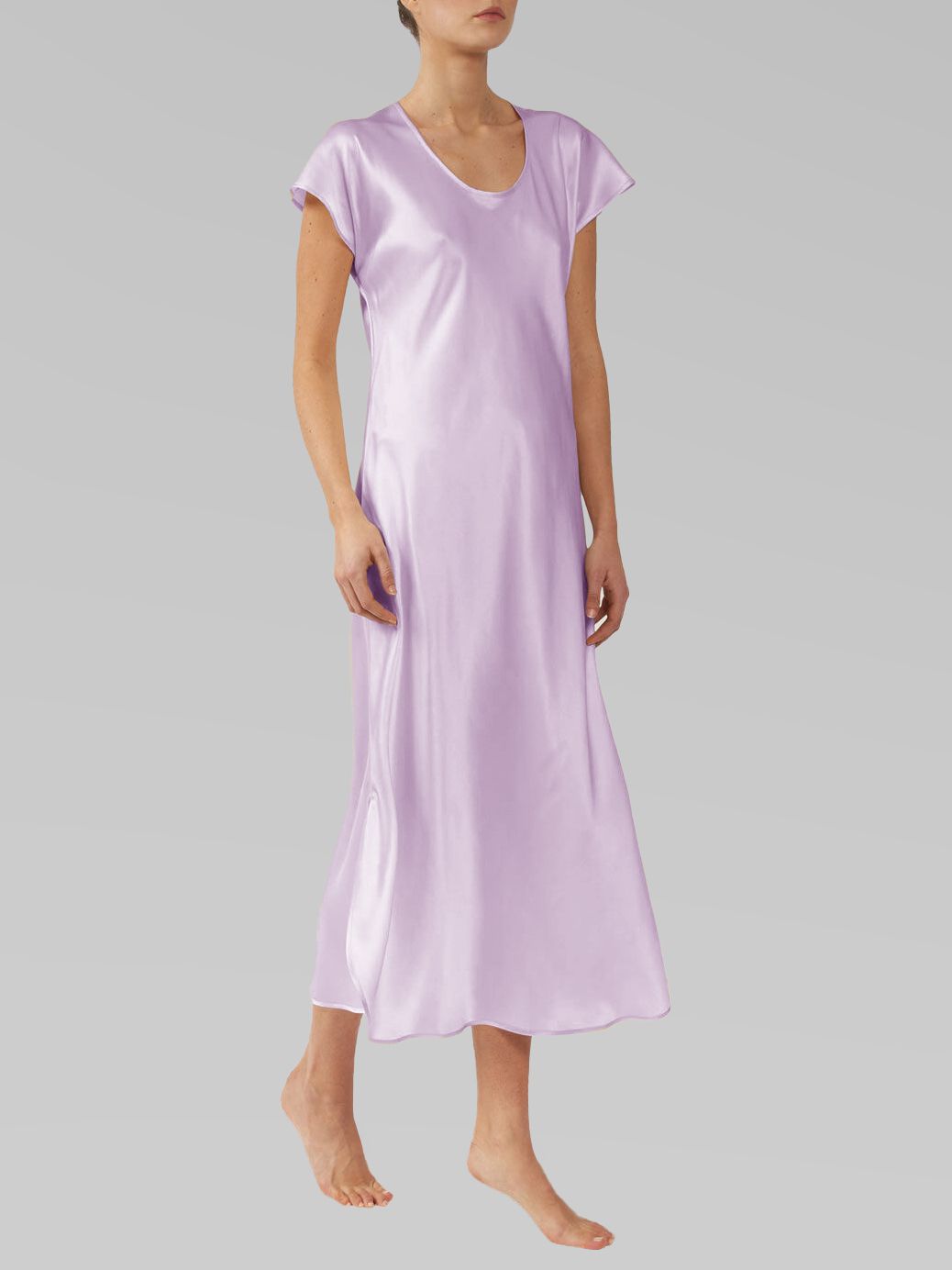 19 Momme Women Basic Long Comfortable Silk Nightgown