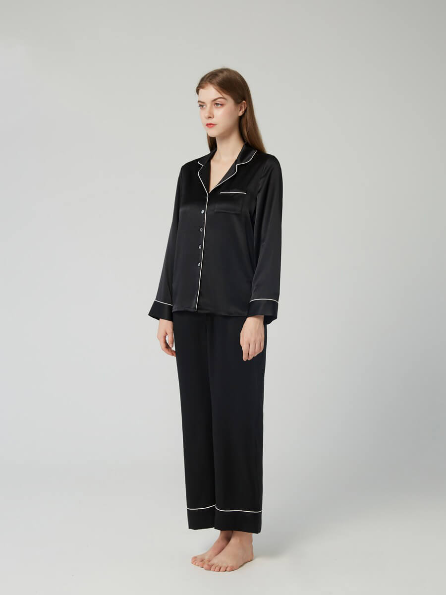 30 Momme Luxury Long Silk Pajama Sets - Wear at home and beyond