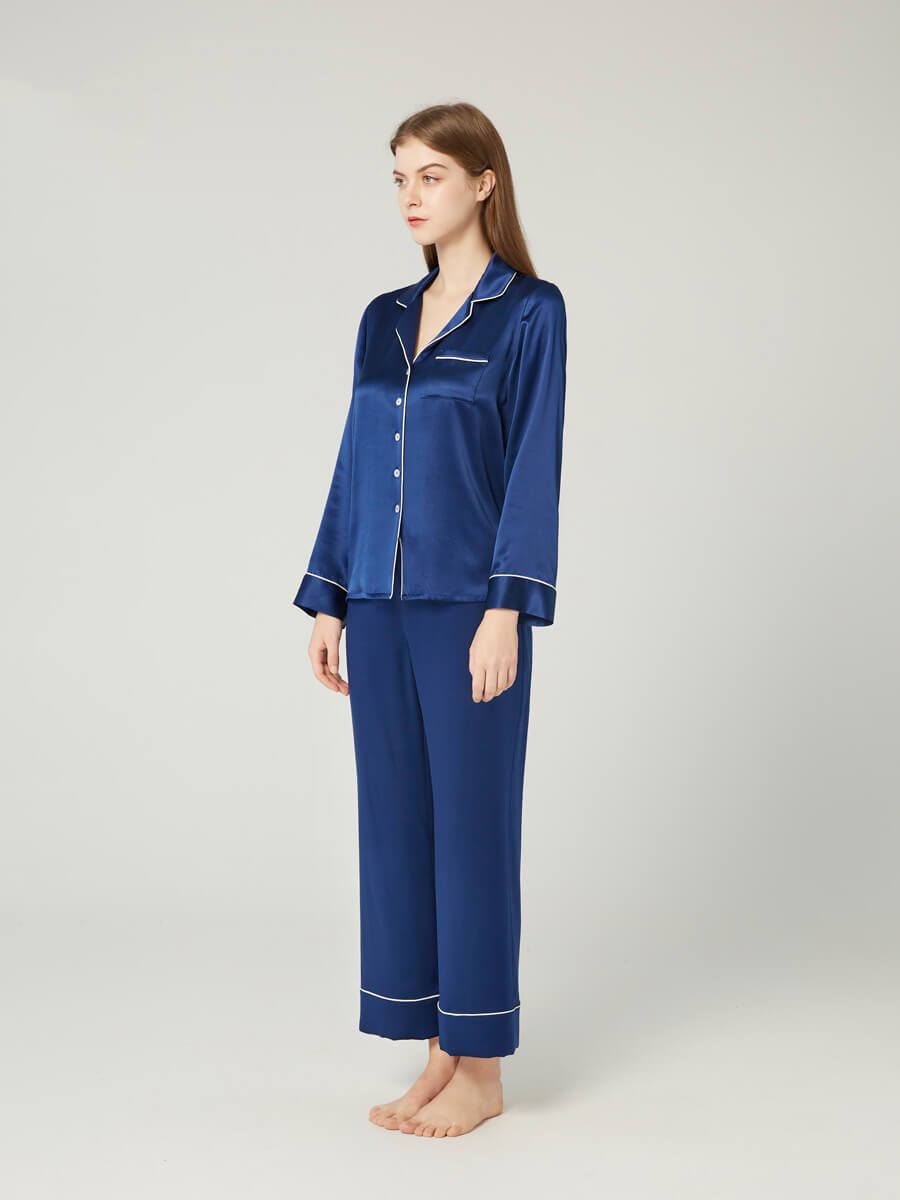 30 Momme Luxury Long Silk Pajama Sets - Wear at home and beyond