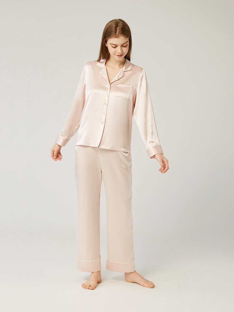 30 Momme Luxury Long Silk Pajama Sets - Wear at home and beyond