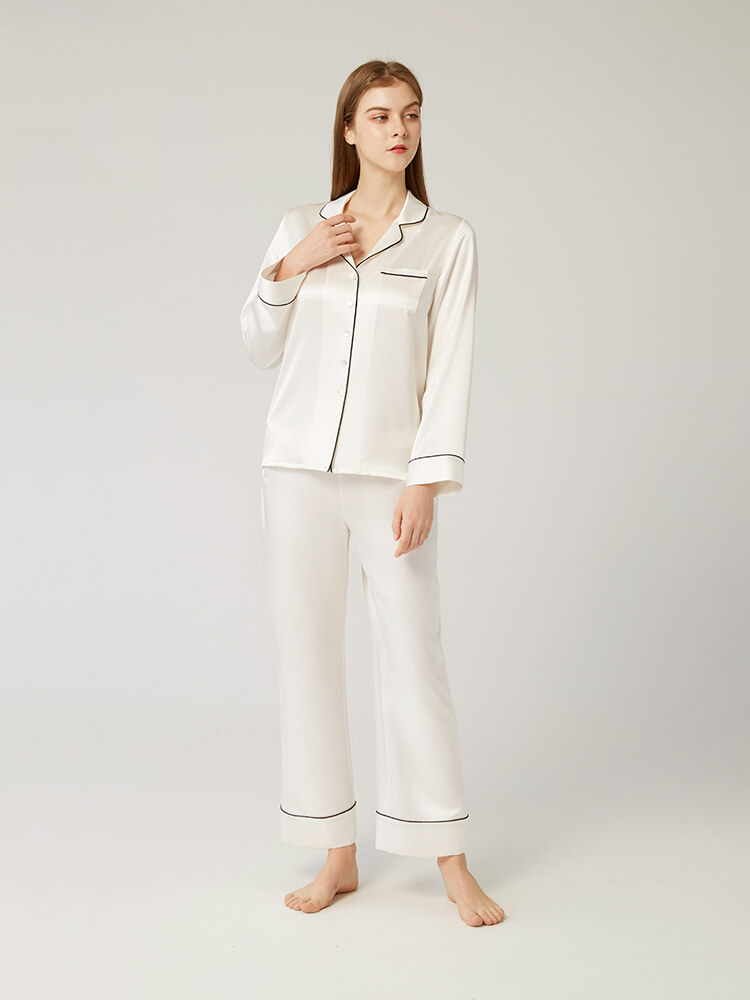 30 Momme Luxury Long Silk Pajama Sets - Wear at home and beyond