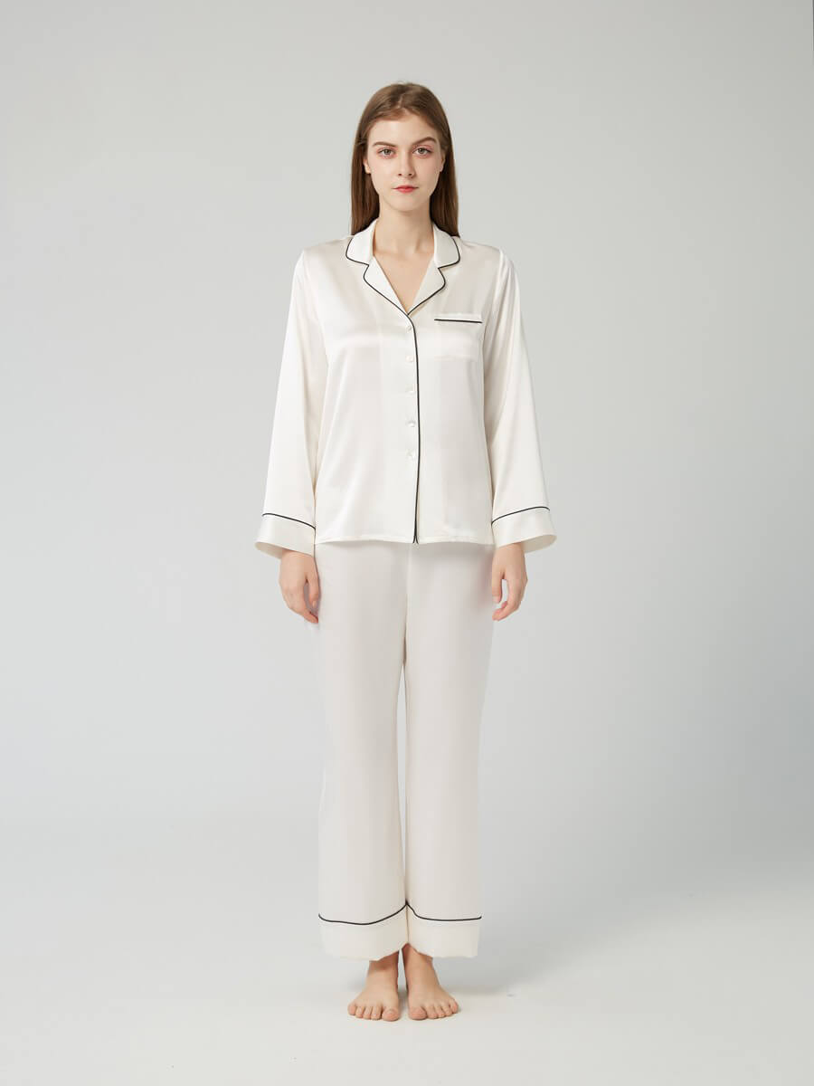 30 Momme Luxury Long Silk Pajama Sets - Wear at home and beyond