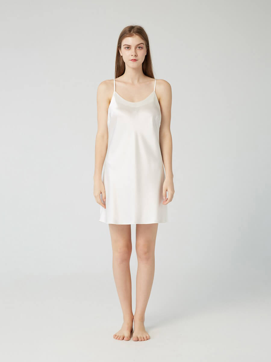 30 Momme Luxury Short Silk Slip - Wear at home and beyond