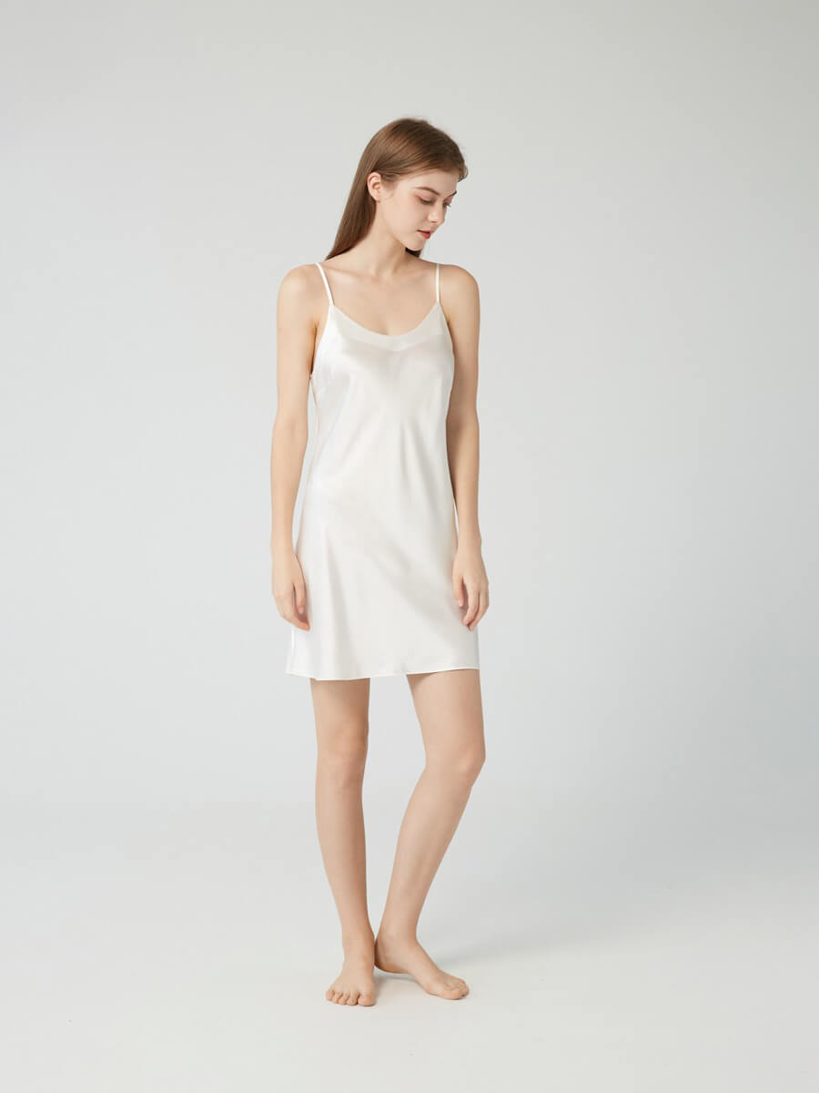 30 Momme Luxury Short Silk Slip - Wear at home and beyond