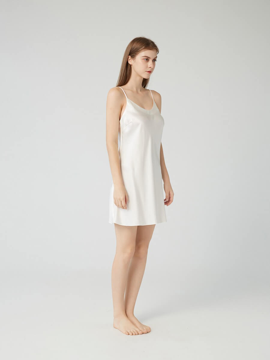 30 Momme Luxury Short Silk Slip - Wear at home and beyond