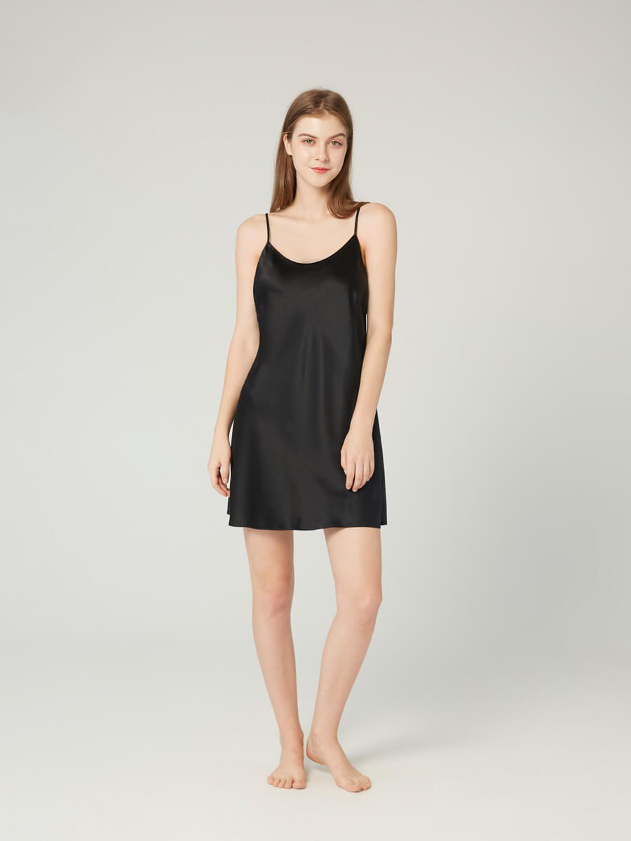 30 Momme Luxury Short Silk Slip - Wear at home and beyond