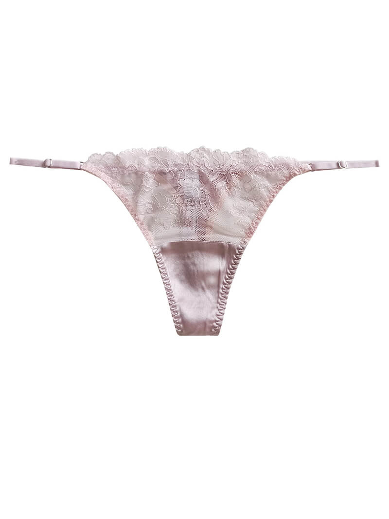 Floral Mesh Silk Thong Panty [FST01] - $32.99 : Freedomsilk, Mulberry ...