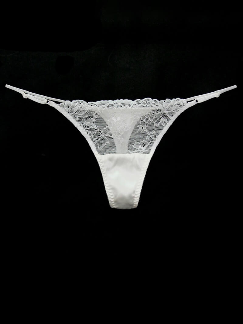 Floral Mesh Silk Thong Panty [FST01] - $32.99 : Freedomsilk, Mulberry ...