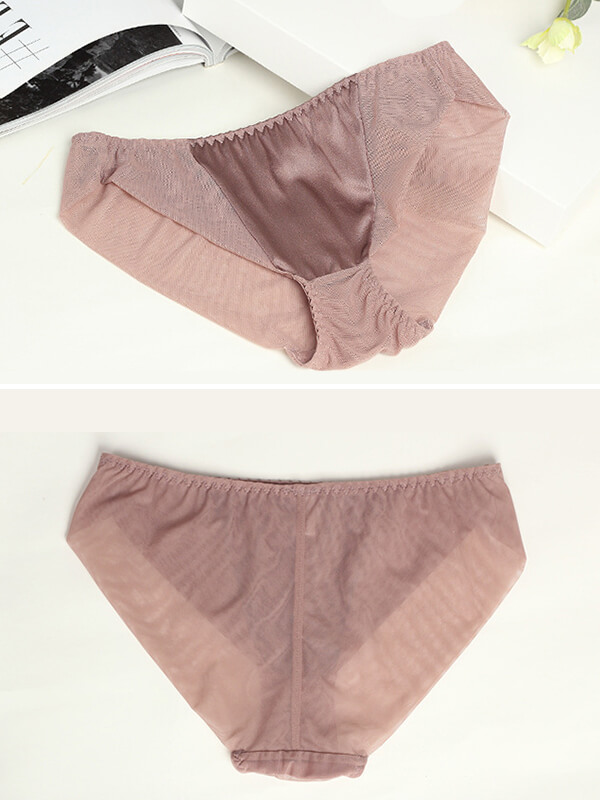 Seamless Luxury Women Silk Satin Briefs