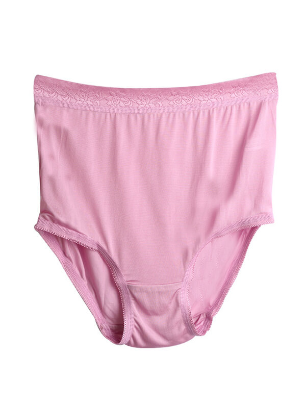 Seamless Granny High Waisted Silk Panty