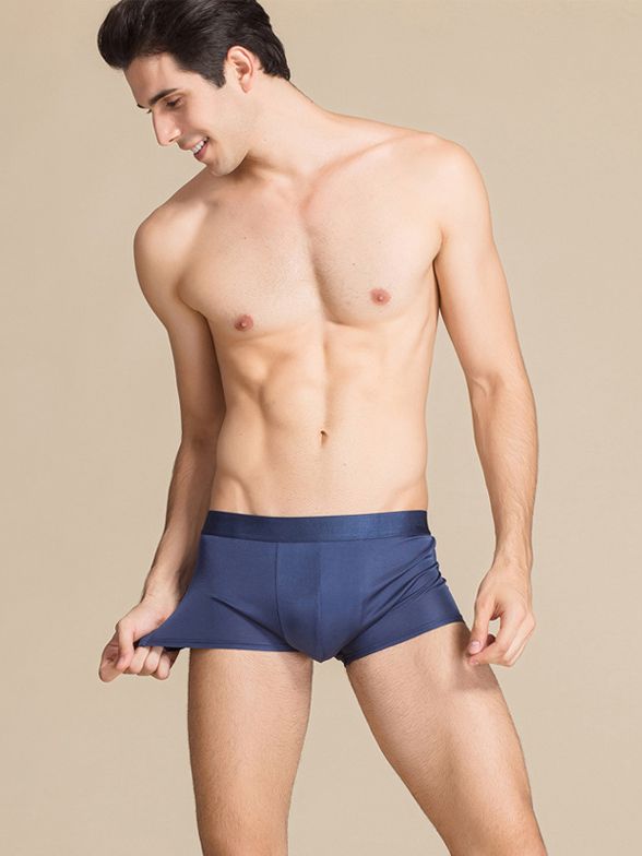 Men's Ultra Soft Comfy Silk Boxer Briefs