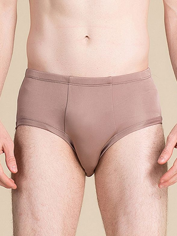 Men's Breathable Silk Triangle Boxer Briefs