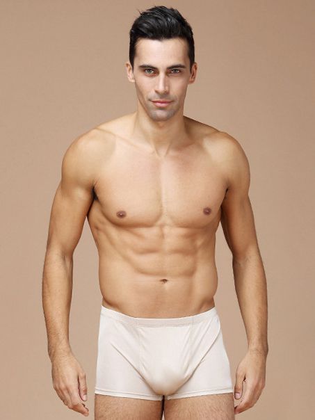 Men's Breathable Comfy Silk Boxers Underwear