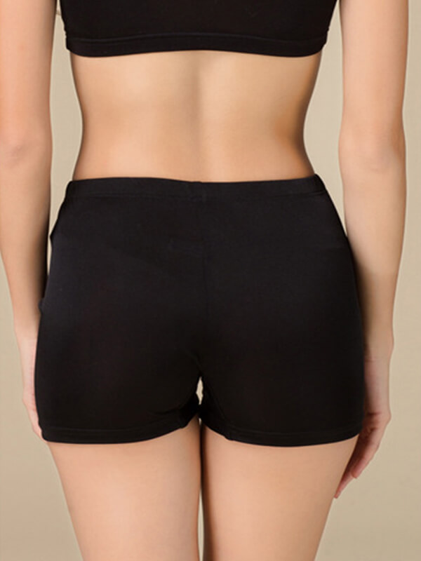 Mid-Waist Mulberry Silk Knitted Silk Boxer Panties