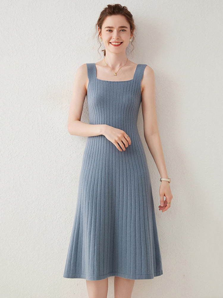 Soft Cashmere Tank Midi Dress For Women