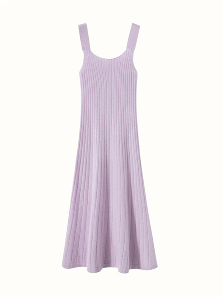 Soft Cashmere Tank Midi Dress For Women