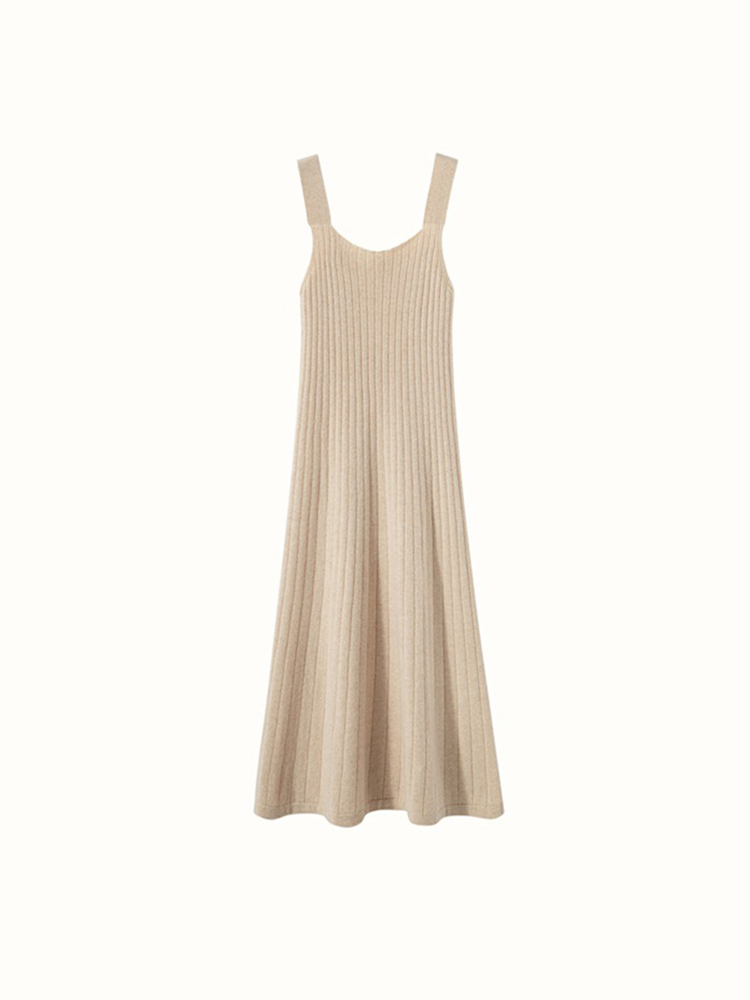 Soft Cashmere Tank Midi Dress For Women