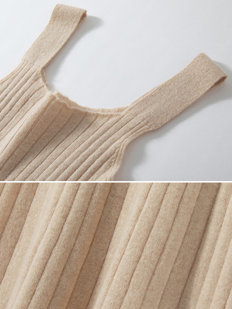 Soft Cashmere Tank Slip Dress For Women