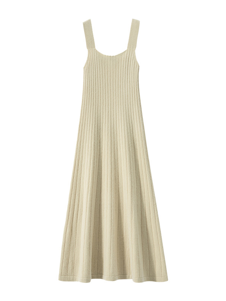 Soft Cashmere Tank Midi Dress For Women