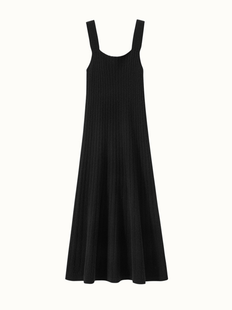 Soft Cashmere Tank Midi Dress For Women