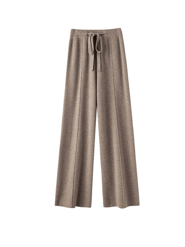 Stylish Drawstring Wool Pants For Women