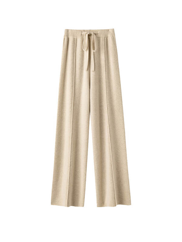 Stylish Drawstring Wool Pants For Women