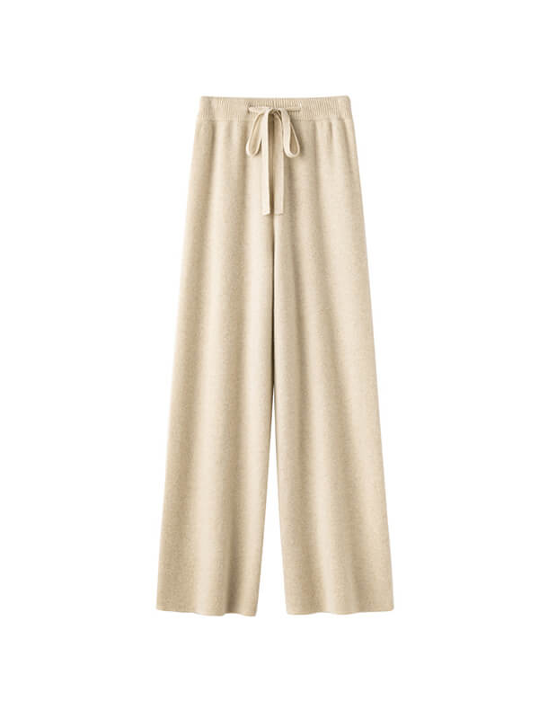 Classic Straight Leg Wool Pants For Women