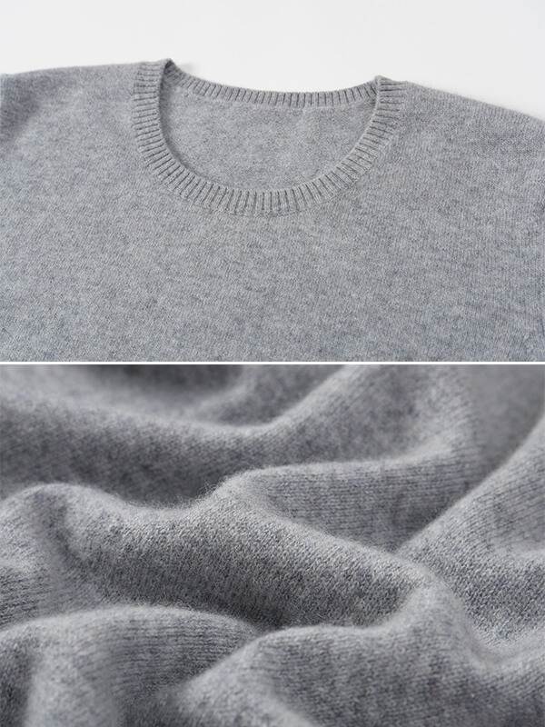 Basic Crewneck Cashmere Sweater For Women