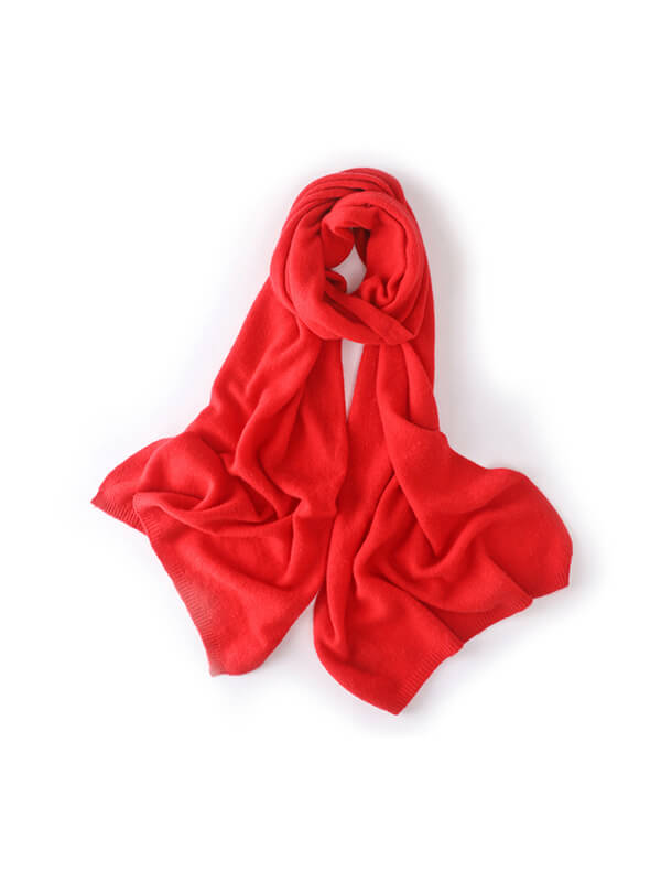 100% Cashmere Solid Color Scarf