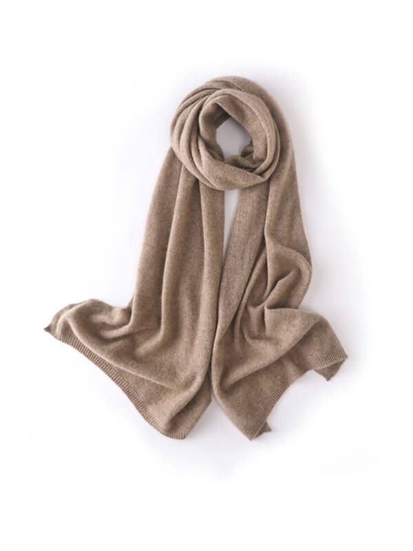 100% Cashmere Solid Color Scarf