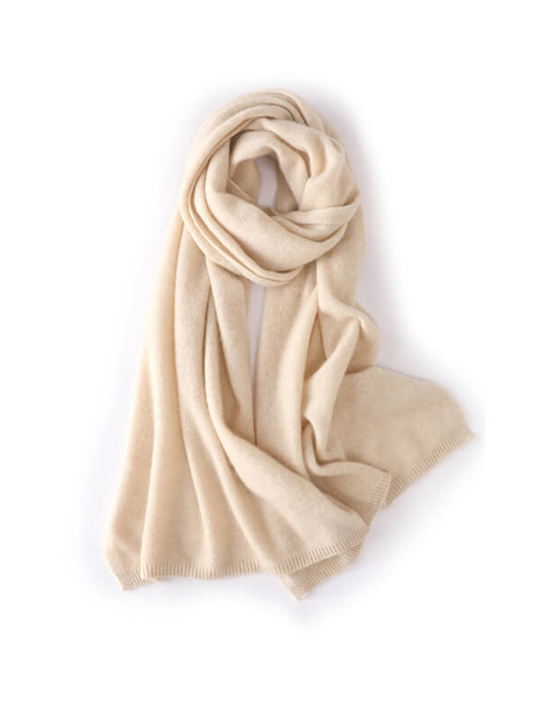 100% Cashmere Solid Color Scarf